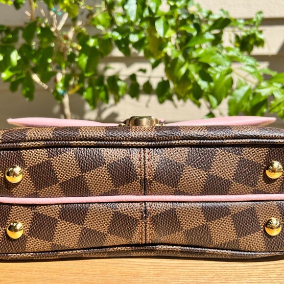 Louis Vuitton Clapton Shoulder Bag Magnolia Leather Damier Ebene Pink - Picture 5 of 9